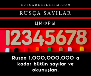 Rusça Sayılar Ve Okunuşları